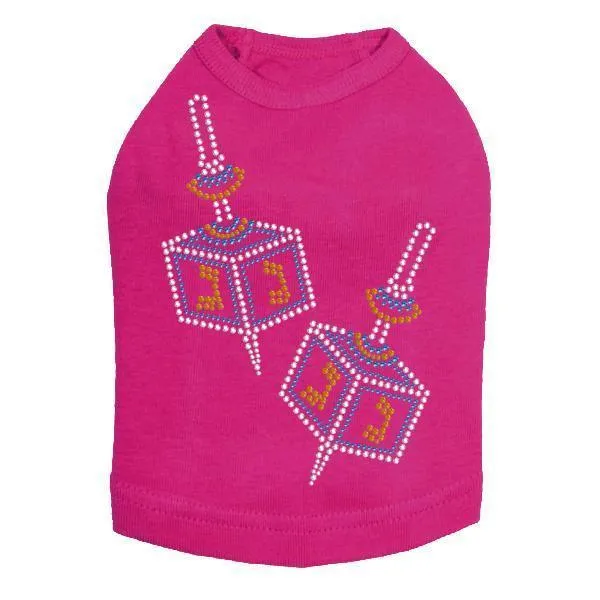 Dreidel Rhinestone Dog Tank