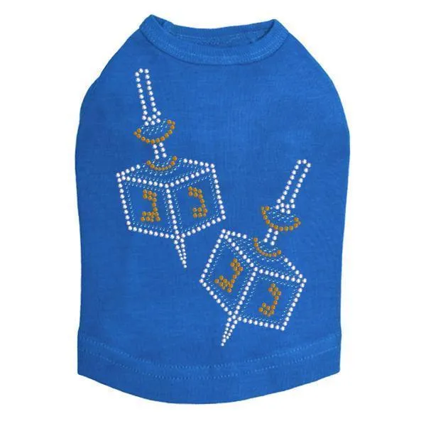 Dreidel Rhinestone Dog Tank