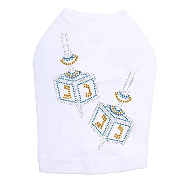 Dreidel Rhinestone Dog Tank