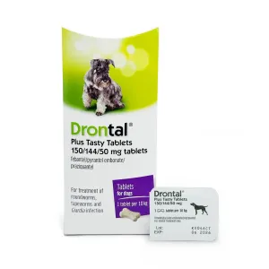 Drontal Plus Tasty Tablets for 10kg Dogs (Per Tablet)