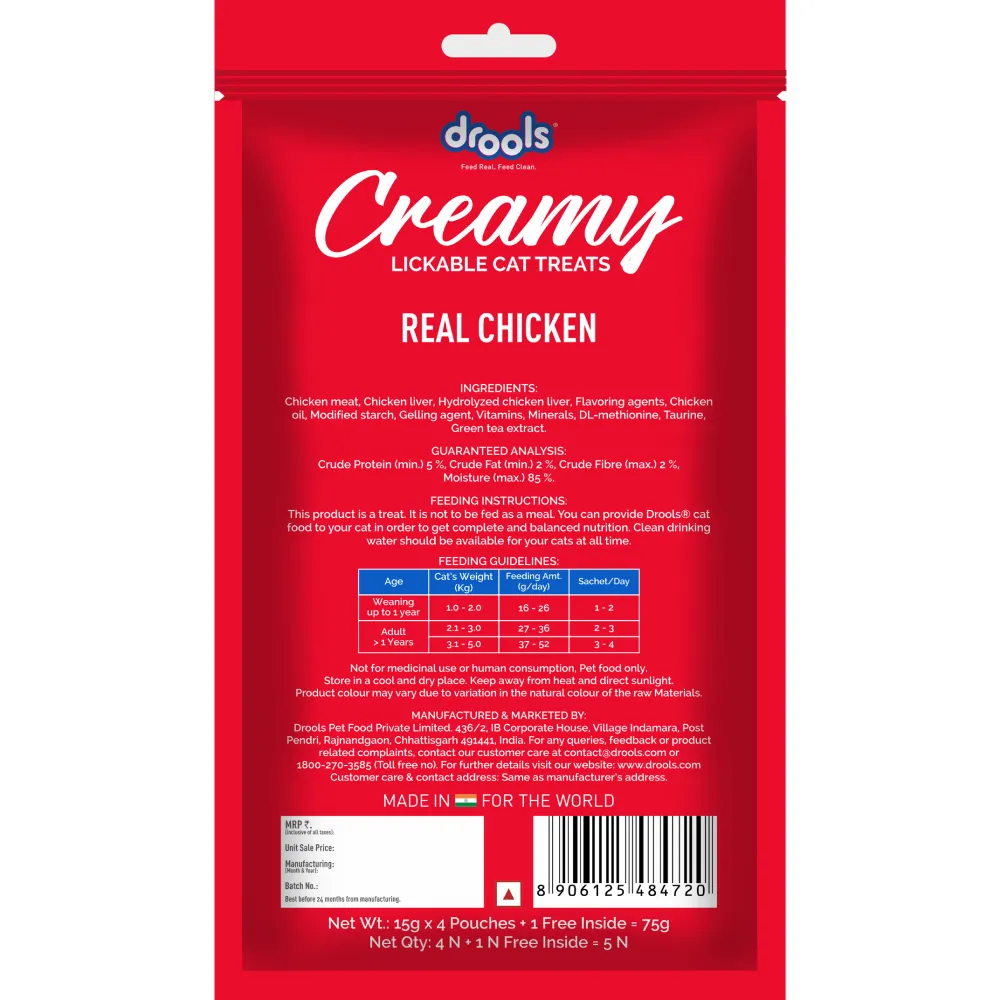 Drools Crab & Chicken, Real Chicken and Salmon & Skipjack Cat Treats Combo