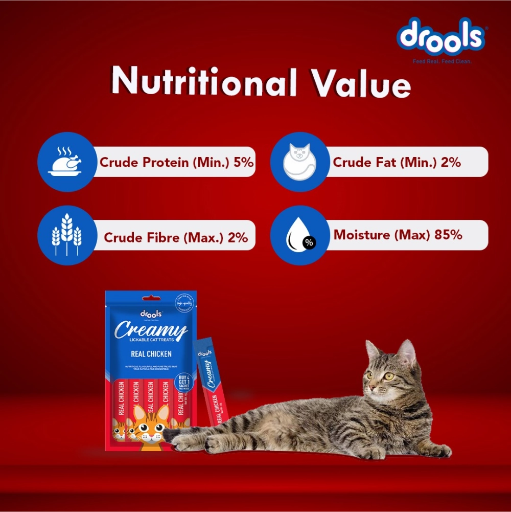 Drools Tuna & Bunito , Salmon & Skipjack and Crab & Chicken Creamy Cat Treats Combo