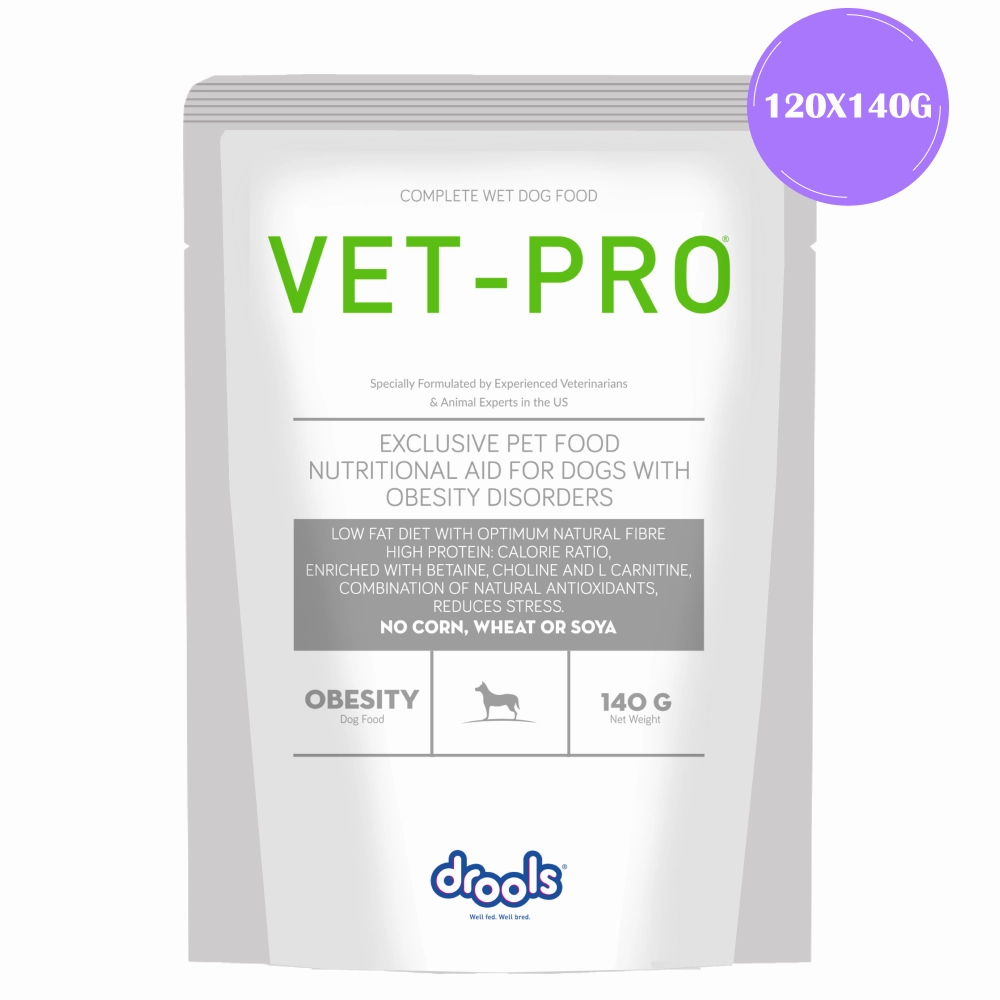 Drools VET PRO Obesity Pet Wet Food for Dogs