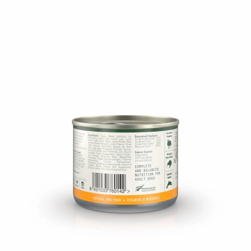 Duck Pate Staple with Green Mussels Adult Dog Can