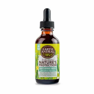 Earth Animal Nature's Protection Flea & Tick Herbal Daily Herbal Drops for Dogs and Cats