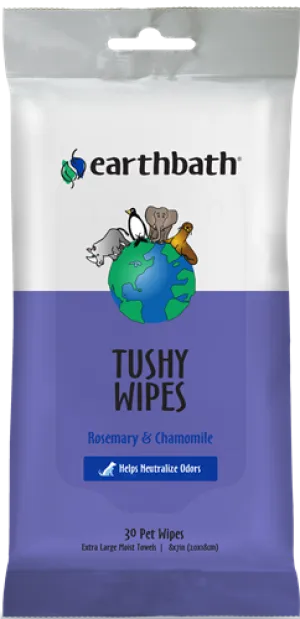 Earthbath Rosemary & Chamomile Tushy Wipes 30 ct.