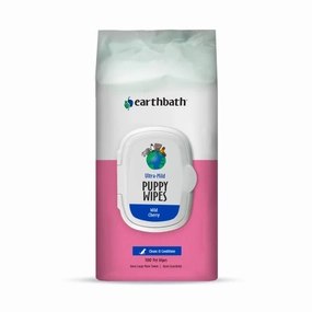 Earthbath - Ultra-Mild Puppy Wipes (Wild Cherry) 100pcs