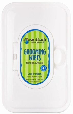 Earthbath Grooming Wipes - Green Tea With Awapuhi 100pcs