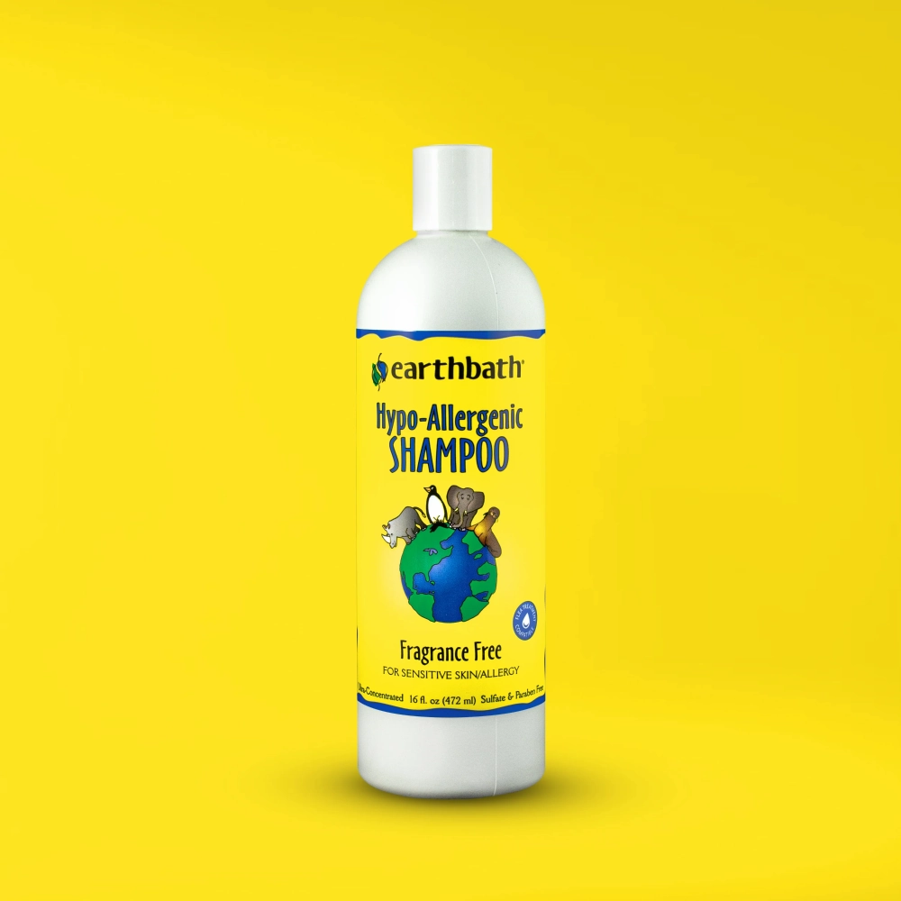 EarthBath Hypo Allergenic Fragrance Free Shampoo for Dogs and Cats