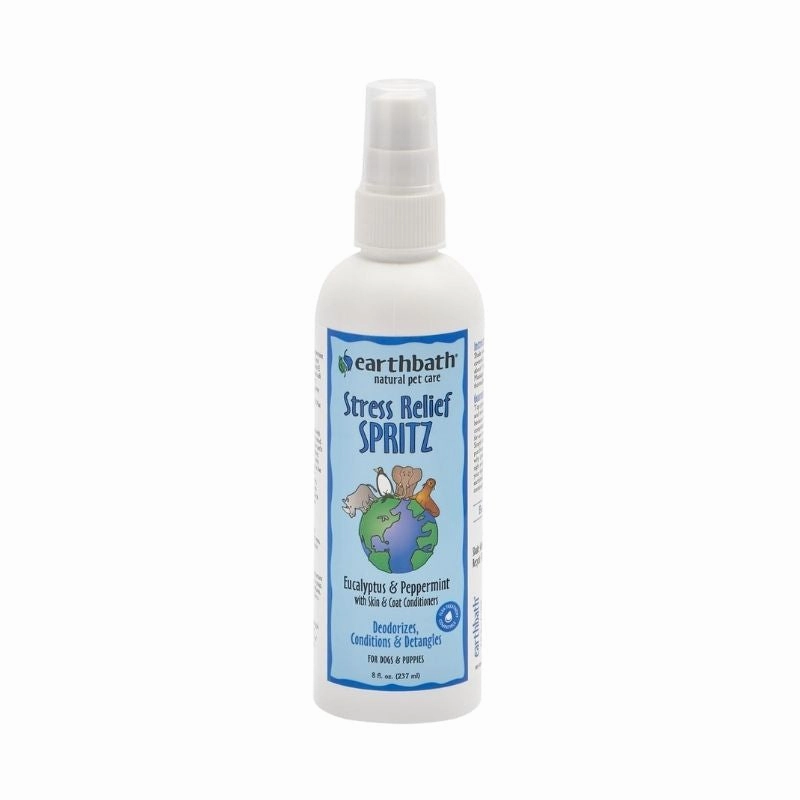 Earthbath Stress Relief Spritz Eucalyptus & Peppermint With Skin & Coat Conditioners 8oz