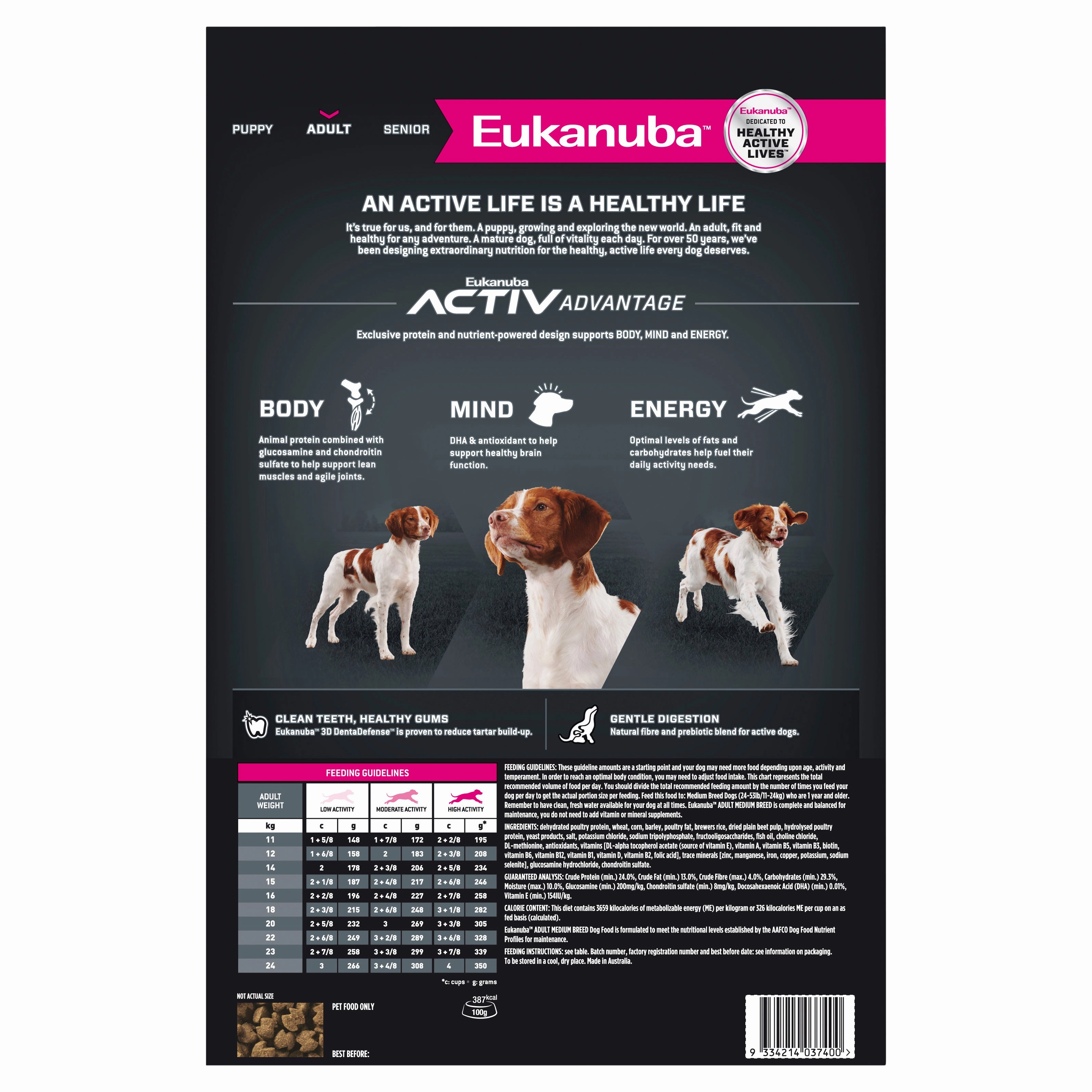 Eukanuba - Medium Breed Adult Dog Dry Food (15kg)