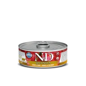 Farmina - N&D Quinoa Cat Wet Food Skin & Coat - Quail