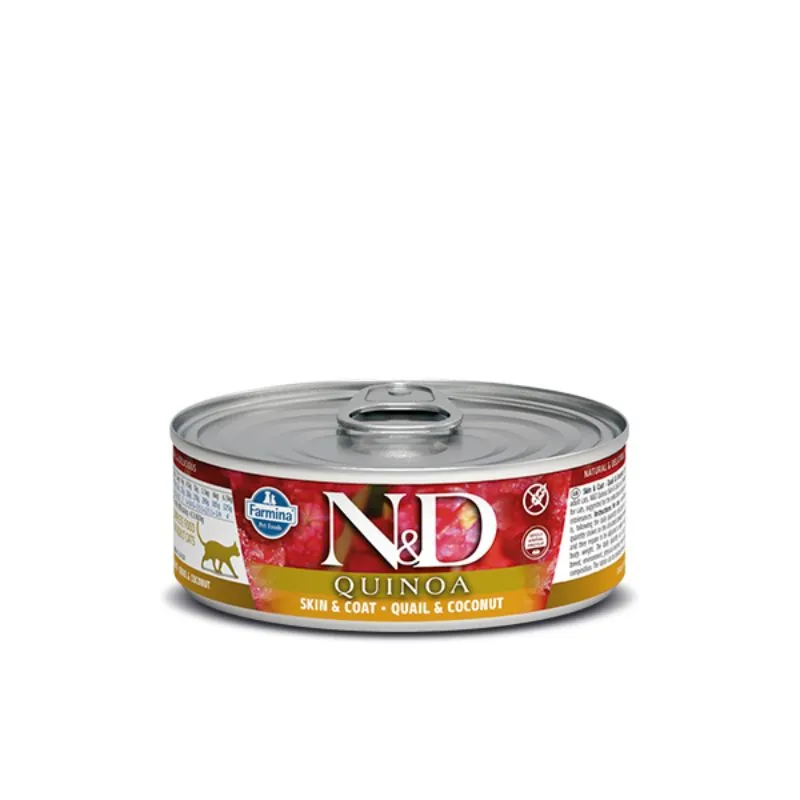 Farmina - N&D Quinoa Cat Wet Food Skin & Coat - Quail