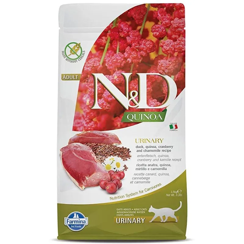 Farmina - N&D Quinoa Grain Free Adult Cat Food Urinary - Duck
