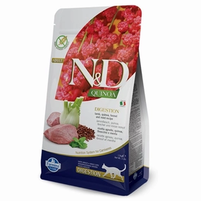 Farmina - N&D Quinoa Grain Free Adult Cat Food Digestion - Lamb