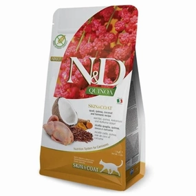 Farmina - N&D Quinoa Grain Free Adult Cat Food Skin & Coat - Quail