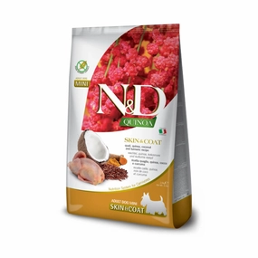 Farmina - N&D Quinoa Grain Free Mini Adult Dog Food Skin & Coat - Quail
