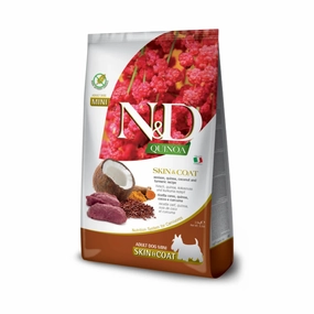 Farmina - N&D Quinoa Grain Free Mini Adult Dog Food Skin & Coat - Venison