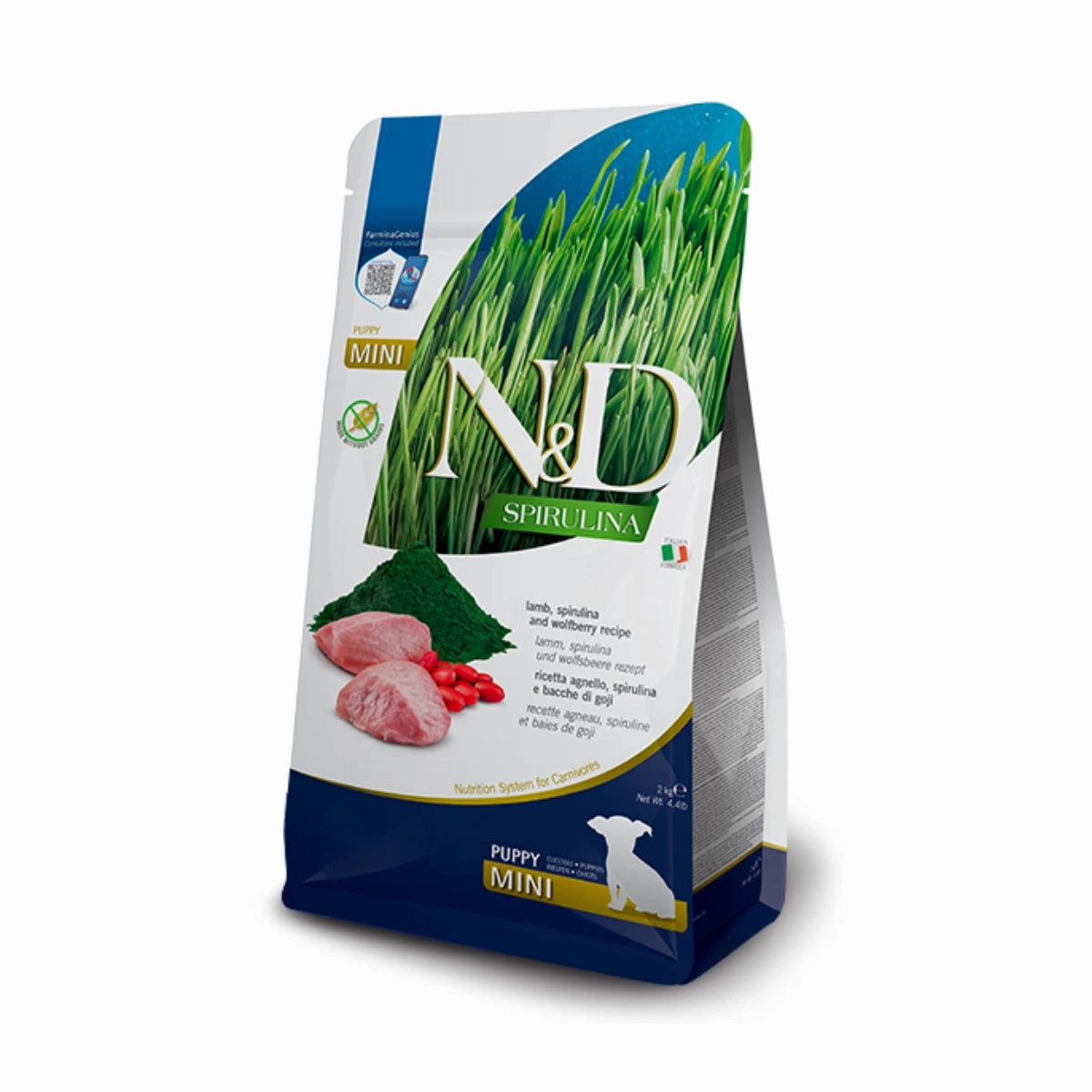 Farmina - N&D Spirulina Grain Free Mini Puppy Dog Food - Lamb