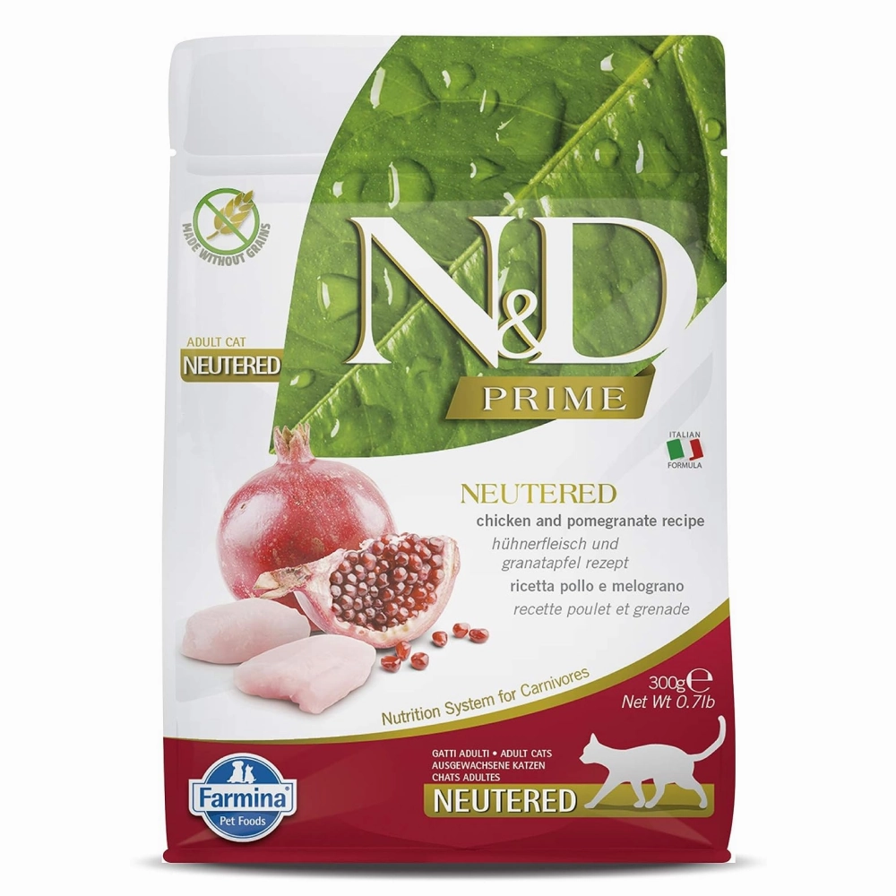 Farmina N&D Prime Chicken & Pomegranate Adult Neutered Cat Dry Food