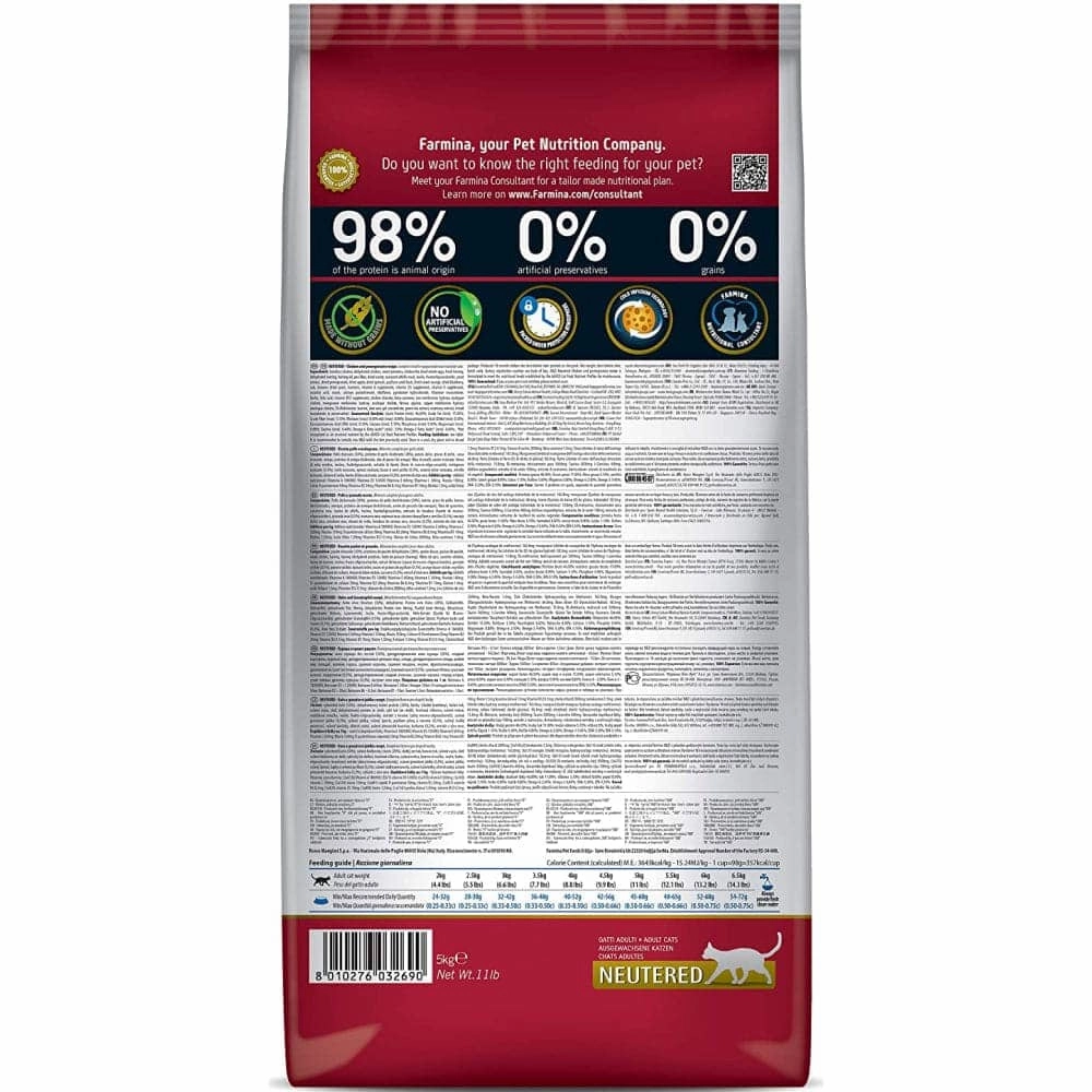 Farmina N&D Prime Chicken & Pomegranate Adult Neutered Cat Dry Food