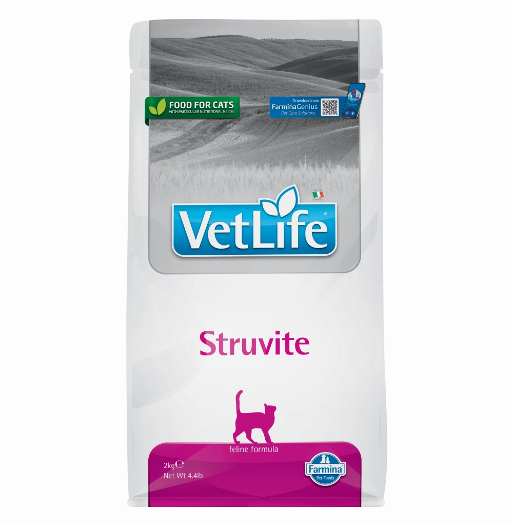 Farmina Vet Life Struvite Feline Formula with Neo Kumfurt Meo Uripet Intense Syrup and Vivaldis Cranbact Capsules for Dogs and Cats Combo