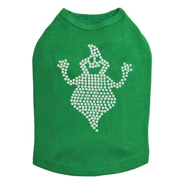 Fat Ghost Rhinestone Dog Tank