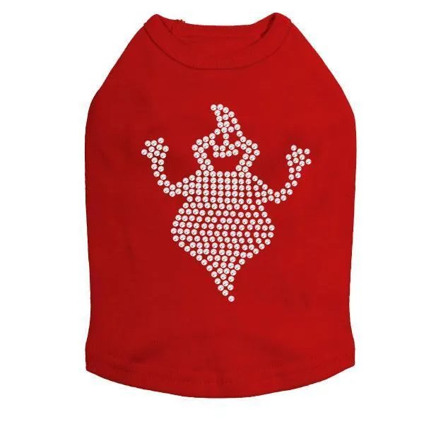 Fat Ghost Rhinestone Dog Tank