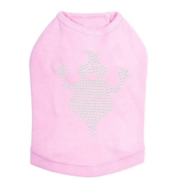 Fat Ghost Rhinestone Dog Tank