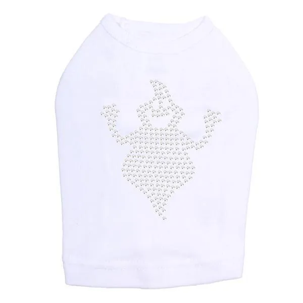 Fat Ghost Rhinestone Dog Tank