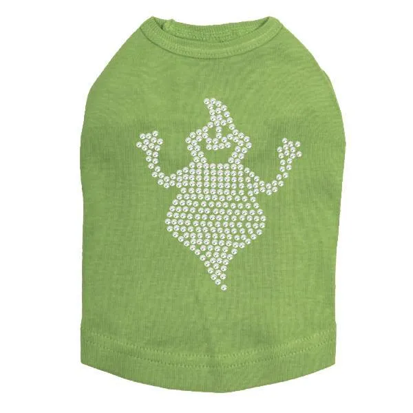 Fat Ghost Rhinestone Dog Tank