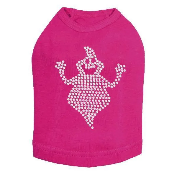 Fat Ghost Rhinestone Dog Tank