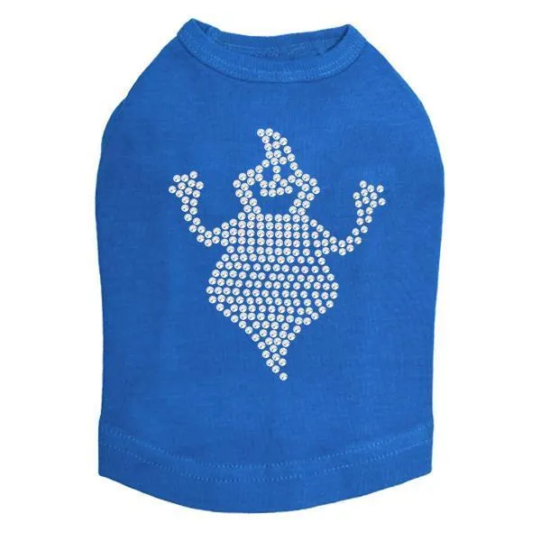 Fat Ghost Rhinestone Dog Tank