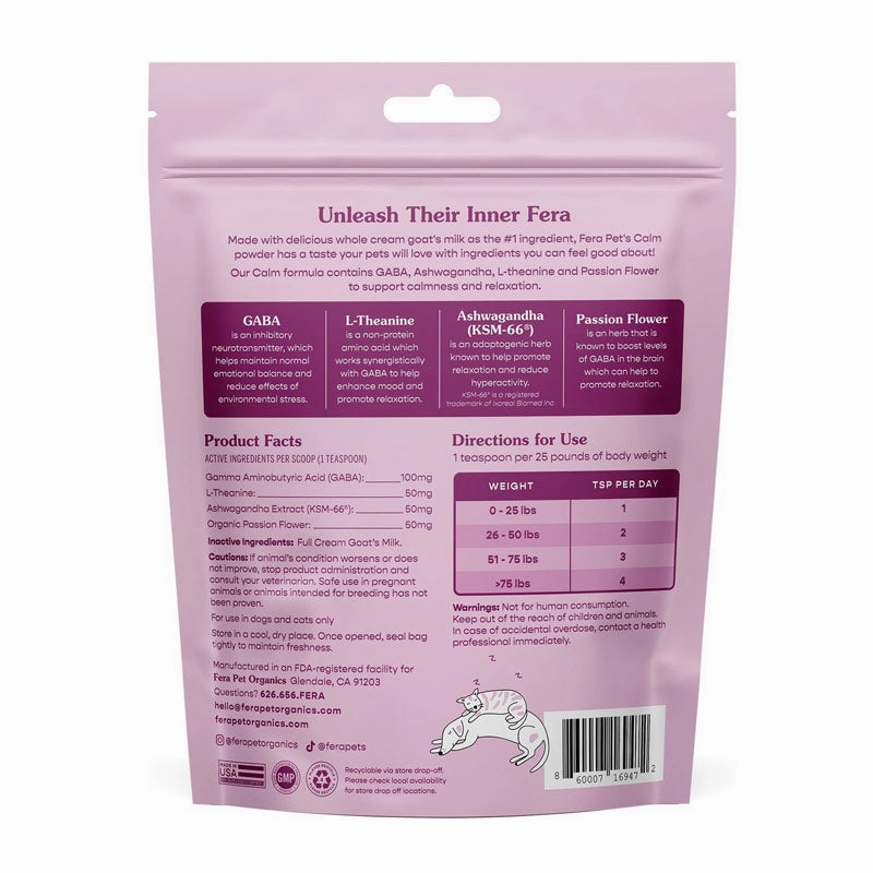 Fera Pet Goat Milk Topper - Calm