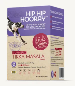 Fidobiotics Hip Hip Hooray Hip & Joint Probiotic Supplement for Dogs