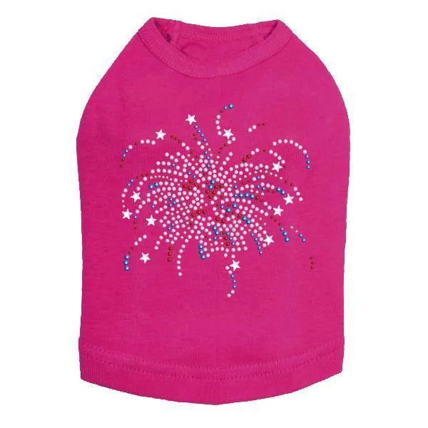 Fireworks Rhinestone Dog Tank