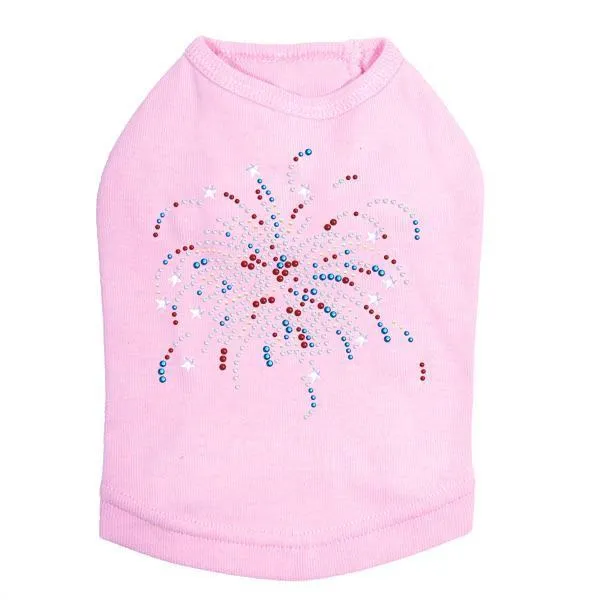 Fireworks Rhinestone Dog Tank
