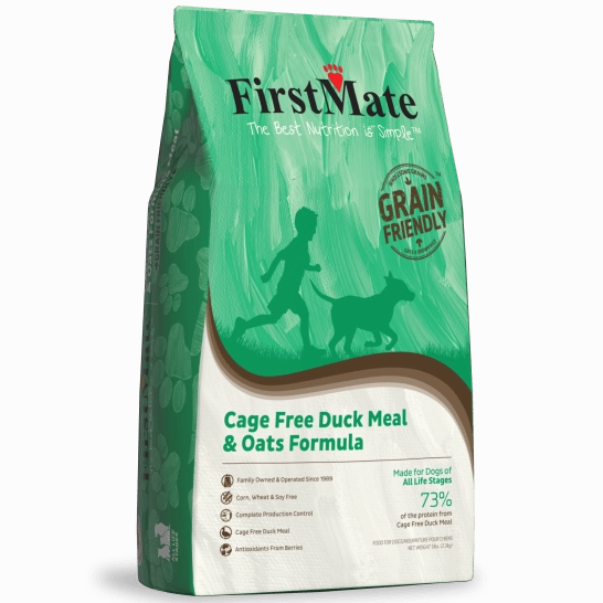 FirstMate Grain Friendly Cage Free Duck & Oats Dry Dog Food