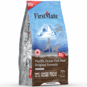 FirstMate LID Pacific Ocean Fish Meal Original Formula Small Bites Dry Dog Food, 4lb