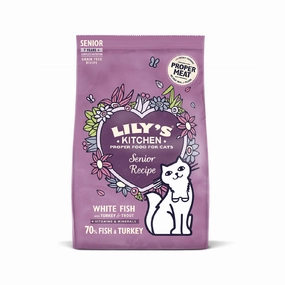 Fish & Turkey Senior Cat Dry Food