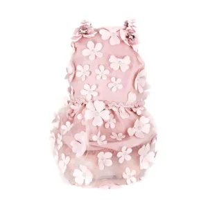 Flower Pink Dog Dress XSmall