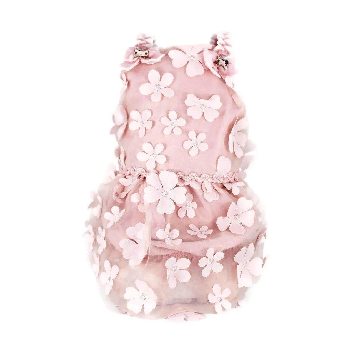 Flower Pink Dog Dress XSmall