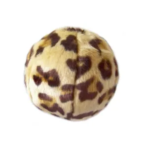 FLUFF & TUFF Leopard Ball Dog Toy