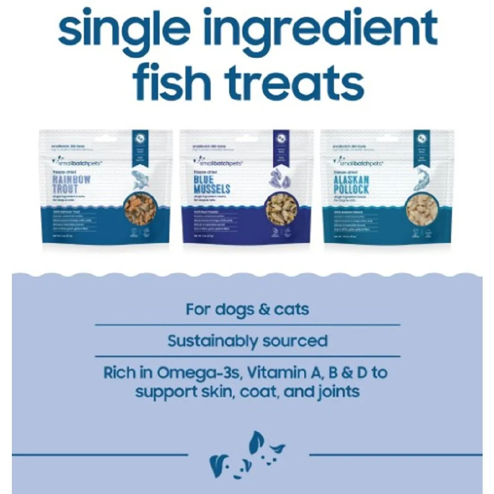 Freeze Dried Alaskan Pollock Treats for Dogs & Cats