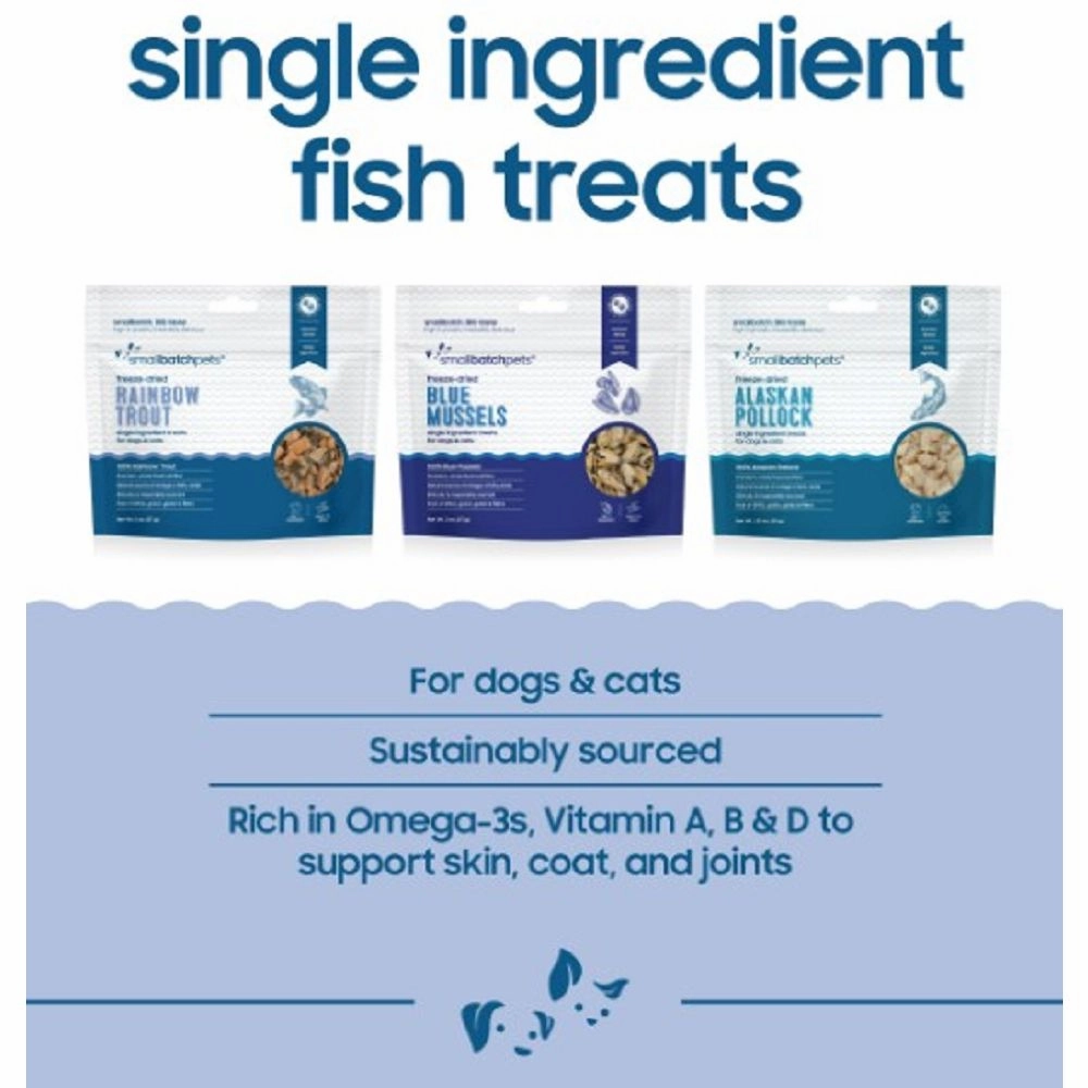 Freeze Dried Alaskan Pollock Treats for Dogs & Cats