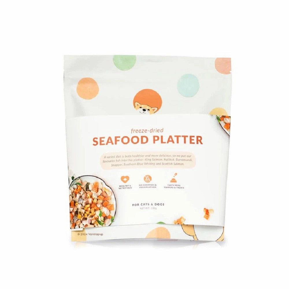 Freeze Dried Seafood Platter Treats for Dogs and Cats