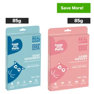 Fresh For Purrs Goat Goodness and Lamb Medley Wet Cat Food Combo