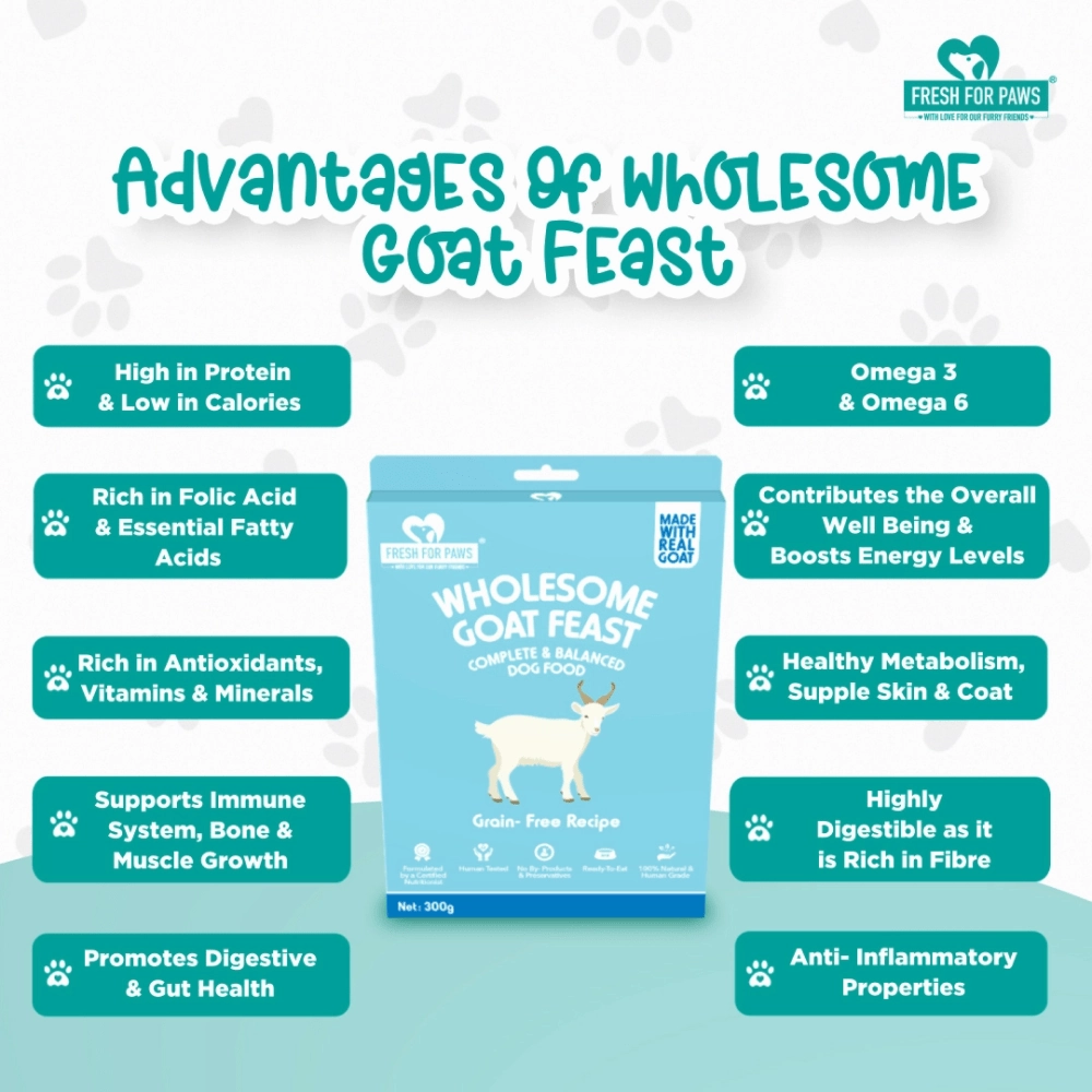 Fresh For Paws Wholesome Goat Feast Wet Food for Dogs (100g)