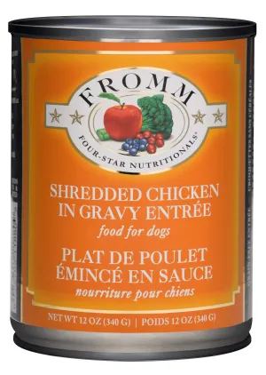Fromm Four-Star Nutritionals Shredded Chicken in Gravy Entre Food for Dogs