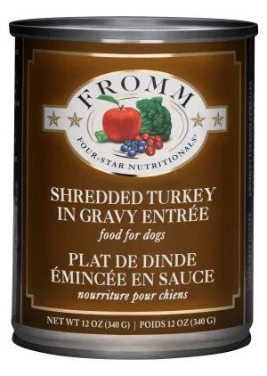 Fromm Four-Star Nutritionals Shredded Turkey in Gravy Entre Food for Dogs